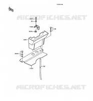 SUPPORT BATTERIE pour Kawasaki AR125 1991