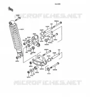 SUSPENSION/AMORTISSEUR pour Kawasaki AR125 1991