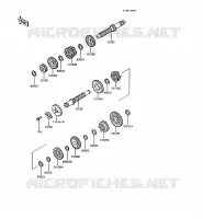 TRANSMISSION pour Kawasaki AR125 1991