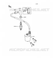 BOBINE D'ALLUMAGE pour Kawasaki AR50 1989