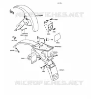 GARDE BOUE pour Kawasaki AR50 1989