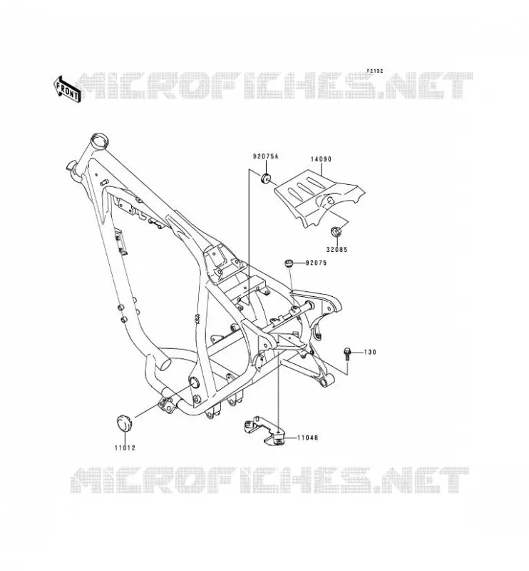 SUPPORT BATTERIE Kawasaki MOTOS 250 1995 ESTRELLA  BJ250-A3