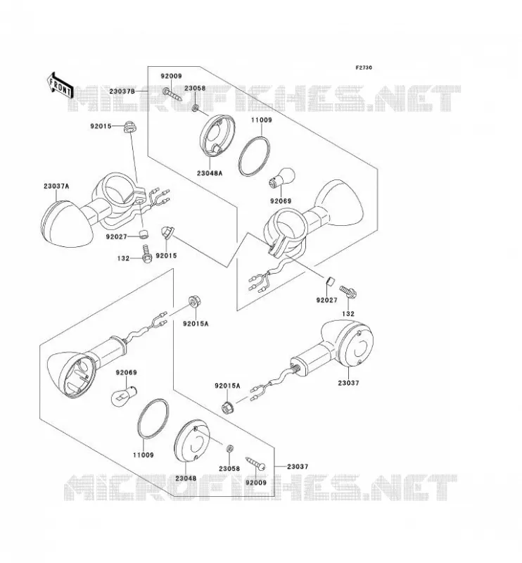 CLIGNOTANTS Kawasaki MOTOS 125 1998 ELIMINATOR 125  BN125-A1
