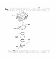CYLINDRE/PISTON  125 kawasaki-moto 1999 ELIMINATOR 125 B_05