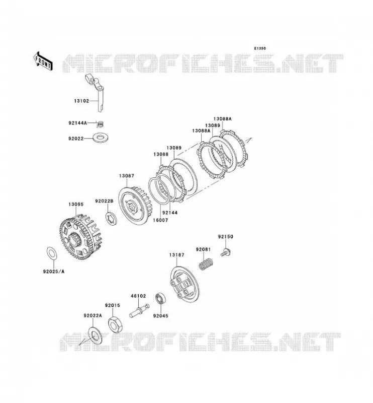 EMBRAYAGE Kawasaki MOTOS 125 1999 ELIMINATOR 125  BN125-A2