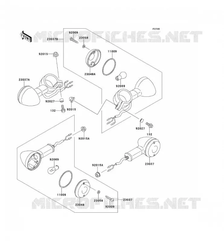 CLIGNOTANTS Kawasaki MOTOS 125 1999 ELIMINATOR 125  BN125-A2