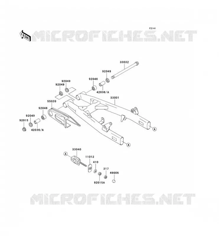 BRAS OSCILLANT Kawasaki MOTOS 125 2002 ELIMINATOR 125  BN125-A5