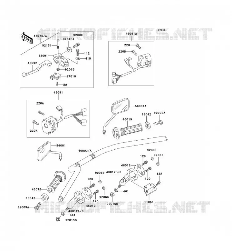 GUIDON Kawasaki MOTOS 125 2002 ELIMINATOR 125  BN125-A5