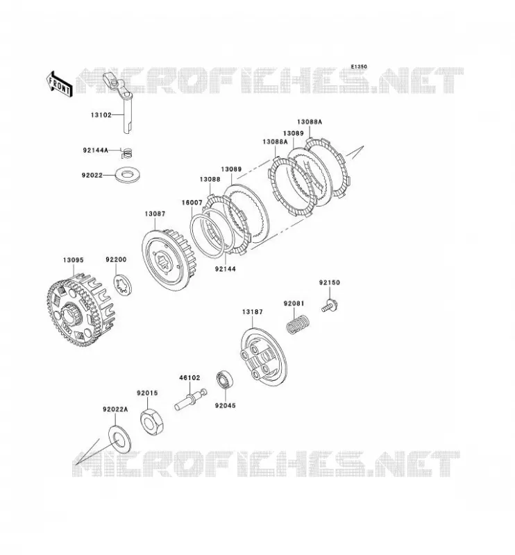 EMBRAYAGE Kawasaki MOTOS 125 2002 ELIMINATOR 125  BN125-A5