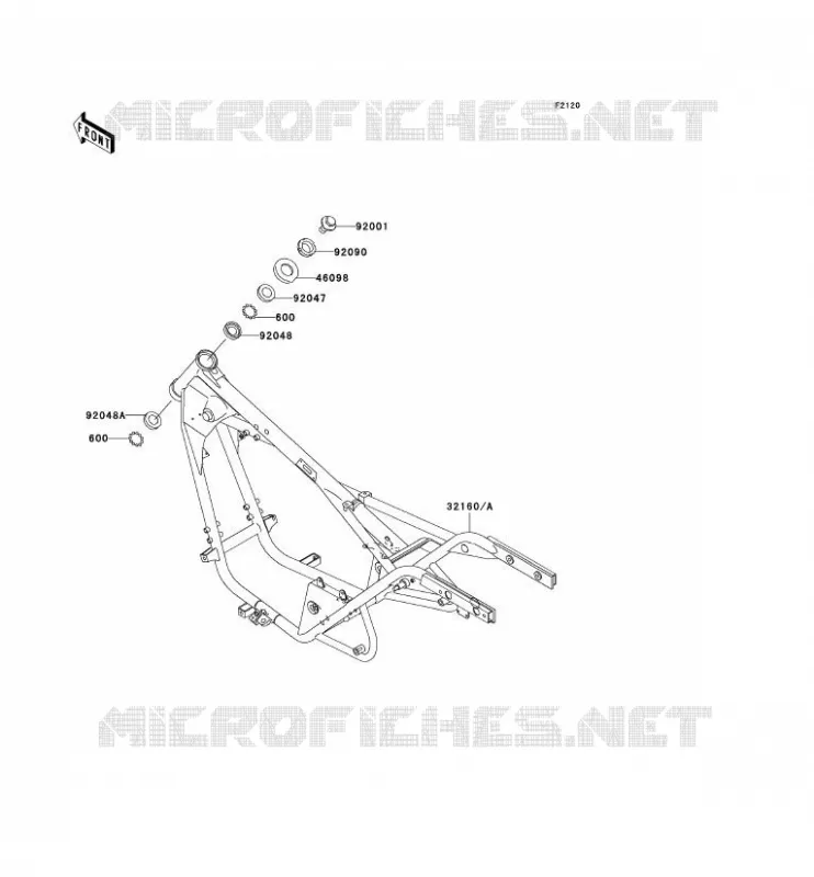 CH&Acirc;SSIS Kawasaki MOTOS 125 2003 ELIMINATOR 125  BN125-A6