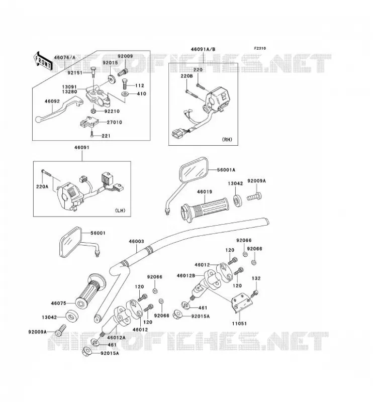 GUIDON Kawasaki MOTOS 125 2003 ELIMINATOR 125  BN125-A6