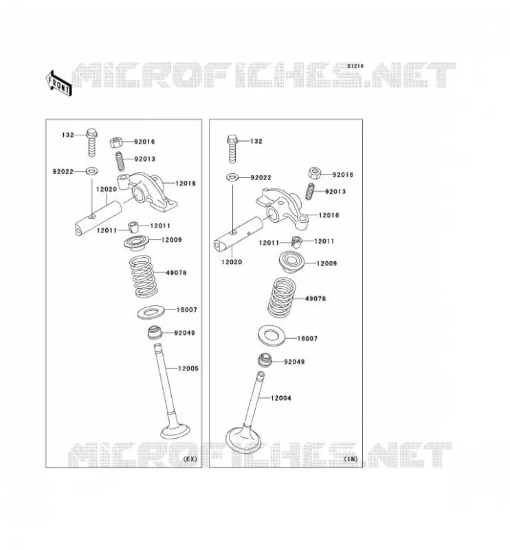 SOUPAPE Kawasaki MOTOS 125 2006 ELIMINATOR 125  BN125A6F