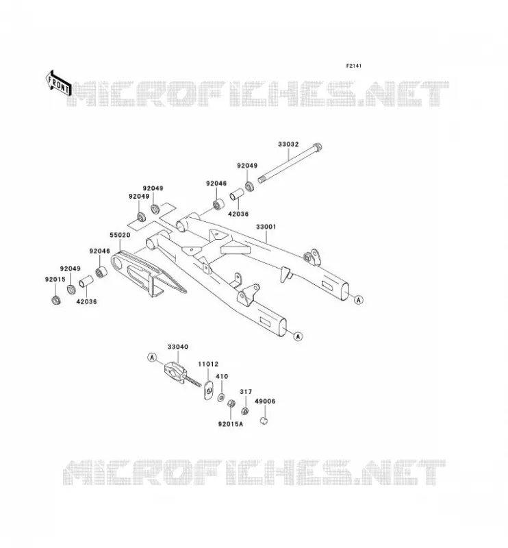 BRAS OSCILLANT Kawasaki MOTOS 125 2004 ELIMINATOR 125  BN125-A7