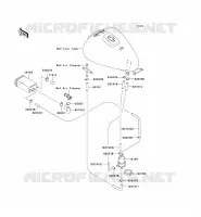 SYSTEME D'EVAPORATION CARBURANT(CA) pour Kawasaki ELIMINATOR 125 2004