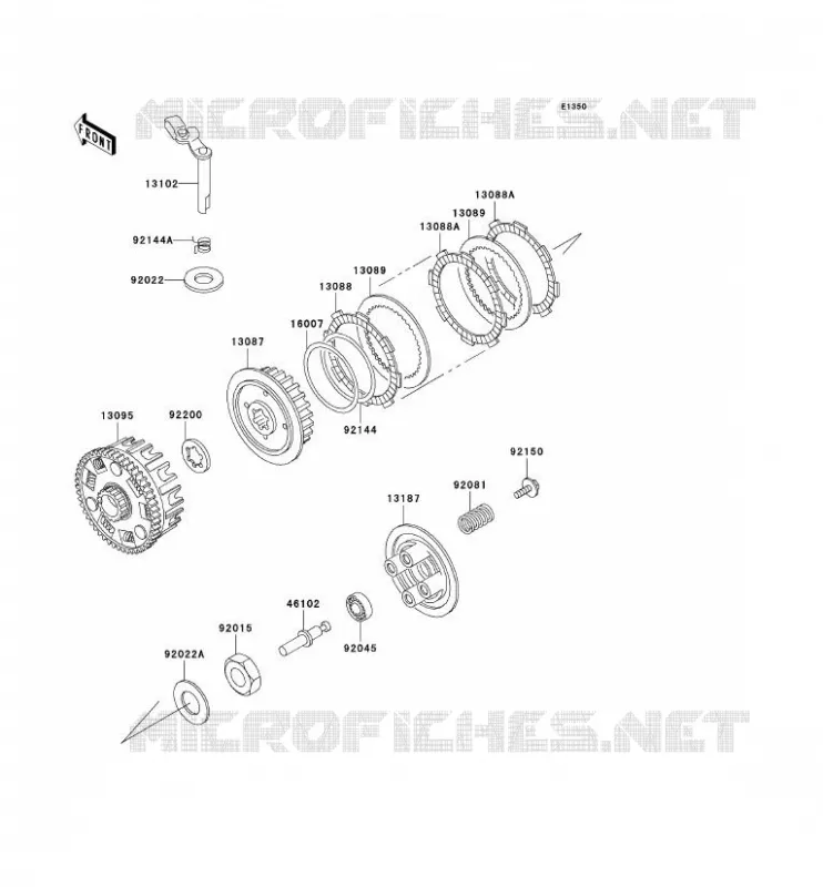 EMBRAYAGE Kawasaki MOTOS 125 2004 ELIMINATOR 125  BN125-A7