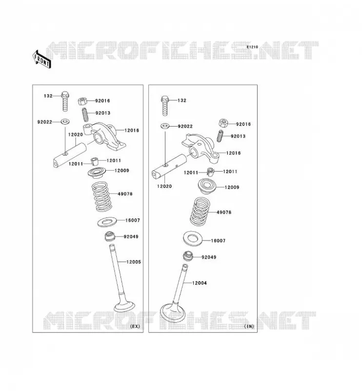 SOUPAPE Kawasaki MOTOS 125 2007 ELIMINATOR 125  BN125A7F