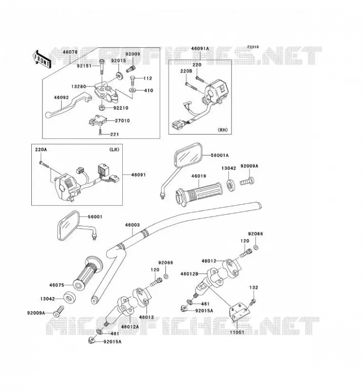 GUIDON Kawasaki MOTOS 125 2005 ELIMINATOR 125  BN125-A8