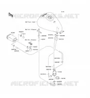 SYSTEME D'EVAPORATION CARBURANT(CA) pour Kawasaki ELIMINATOR 125 2005