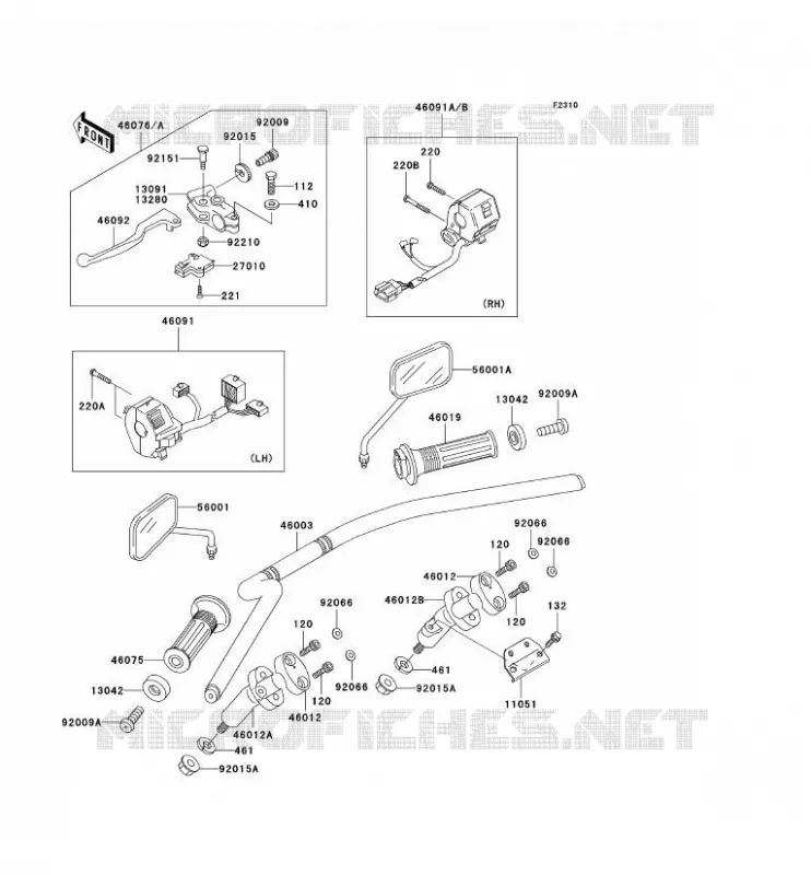 GUIDON Kawasaki MOTOS 125 2005 ELIMINATOR 125  BN125-A8