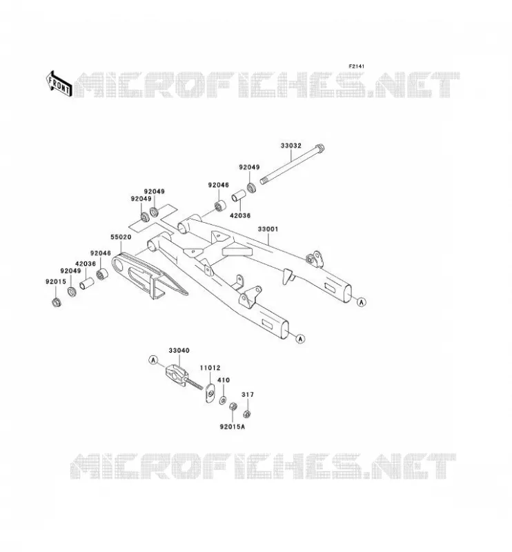 BRAS OSCILLANT Kawasaki MOTOS 125 2009 ELIMINATOR 125  BN125A9F