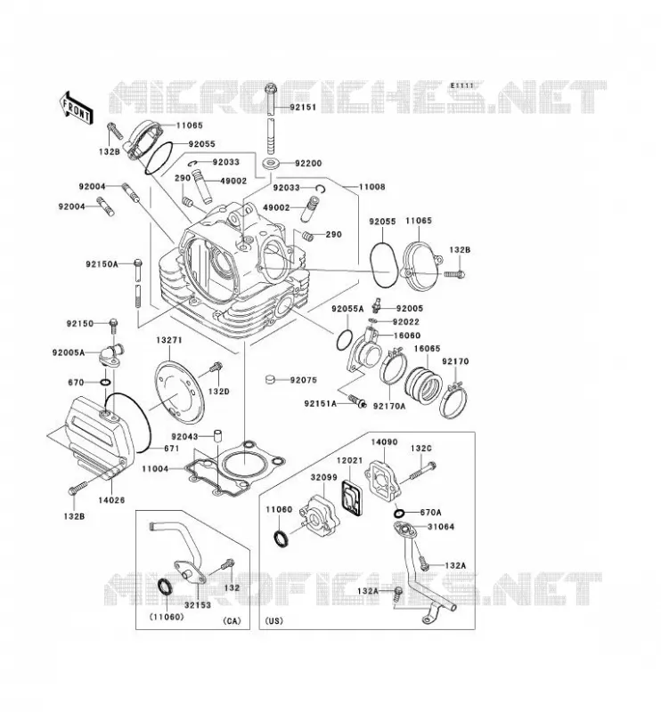 CULASSE Kawasaki MOTOS 125 2009 ELIMINATOR 125  BN125A9F