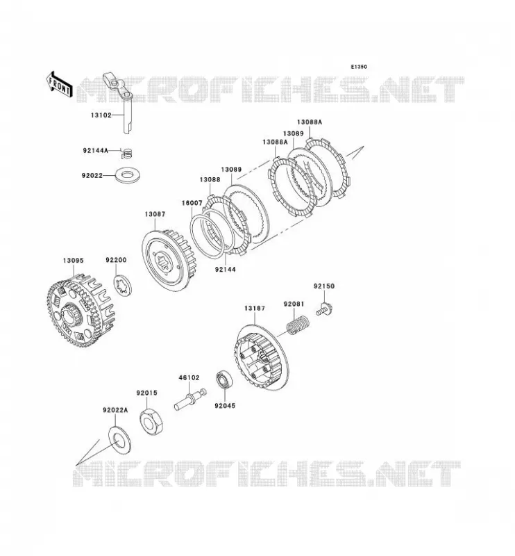 EMBRAYAGE Kawasaki MOTOS 125 2009 ELIMINATOR 125  BN125A9F