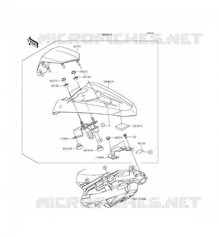 ACCESSOIRE (COUVRE SELLE) Kawasaki MOTOS 250 2015 Z250SL  BR250EFF