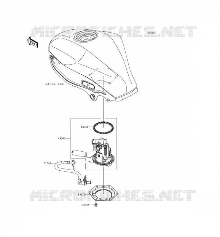 POMPE A ESSENCE Kawasaki MOTOS 250 2015 Z250SL  BR250EFF