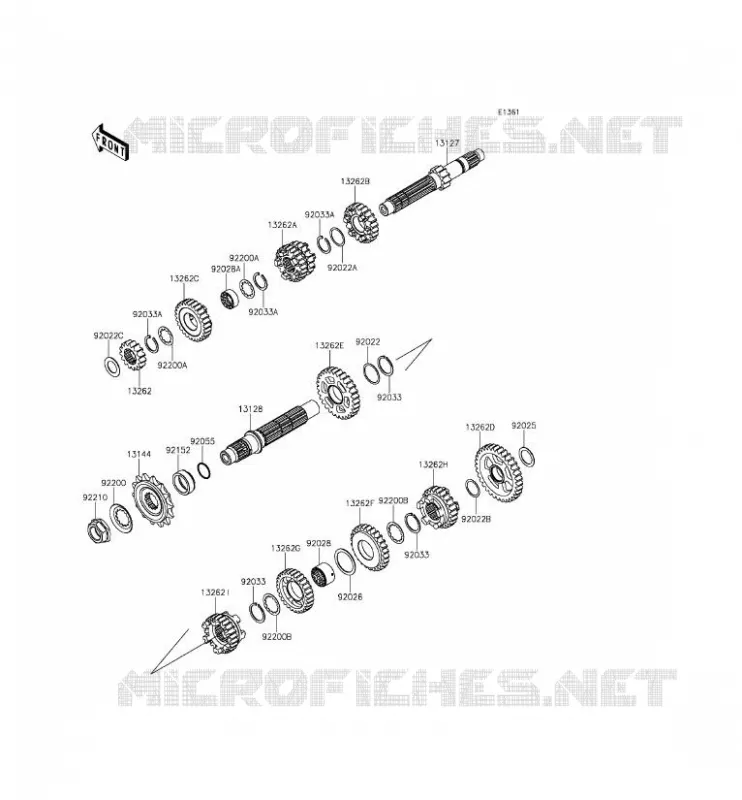 TRANSMISSION Kawasaki MOTOS 250 2015 Z250SL  BR250EFS