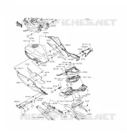 CACHE LAT&Eacute;RAL/GARDE CHAINE pour Kawasaki Z250SL ABS 2015
