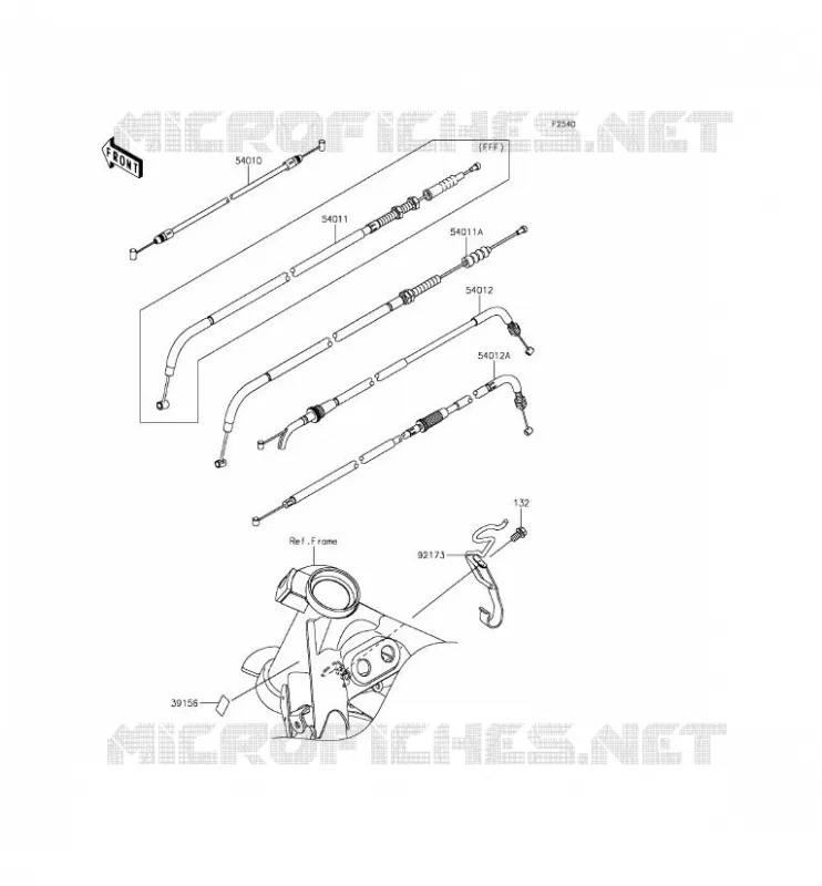 CABLES Kawasaki MOTOS 250 2015 Z250SL ABS  BR250FFF