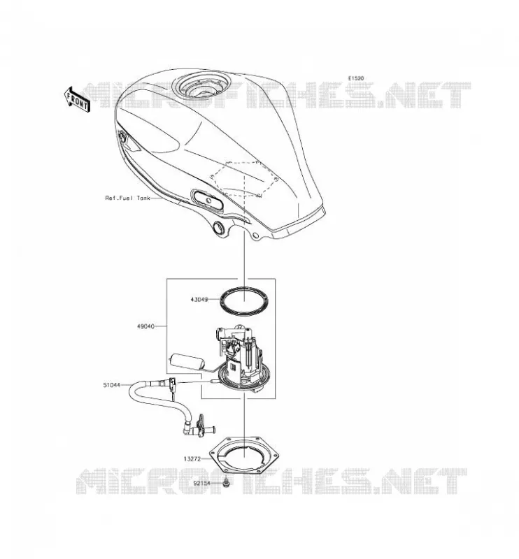 POMPE A ESSENCE Kawasaki MOTOS 250 2015 NINJA 250SL  BX250AFS
