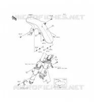 GARDE BOUE AVANT pour Kawasaki NINJA 250SL 2015