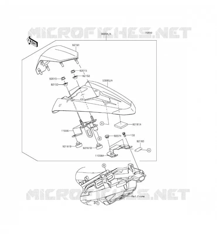 ACCESSOIRE (COUVRE SELLE) Kawasaki MOTOS 250 2015 NINJA 250SL  BX250AFSA