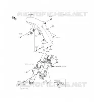 GARDE BOUE AVANT pour Kawasaki NINJA 250SL ABS 2015