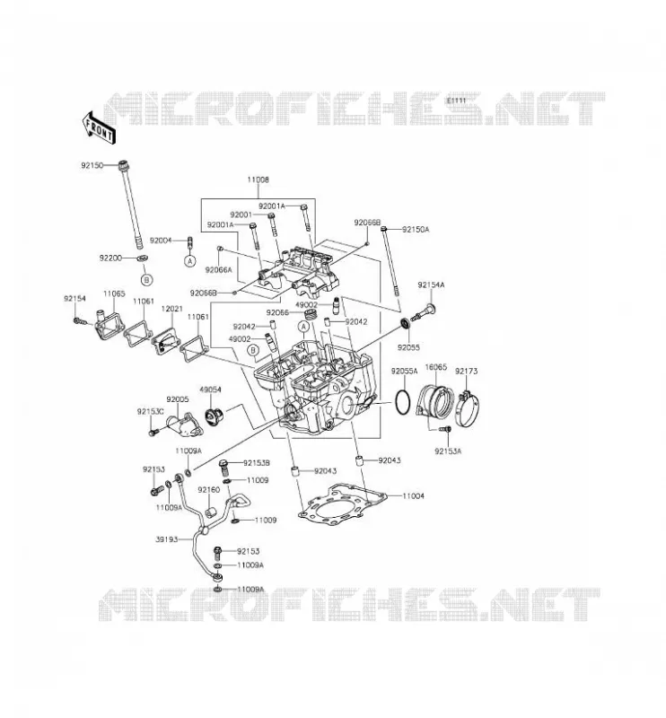 CULASSE Kawasaki MOTOS 250 2015 NINJA 250SL ABS  BX250BFS