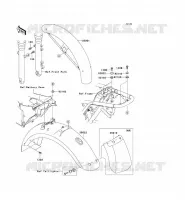 GARDE BOUE pour Kawasaki W650 1999