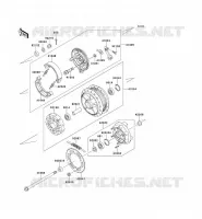 MOYEU ARRIERE pour Kawasaki W650 2001