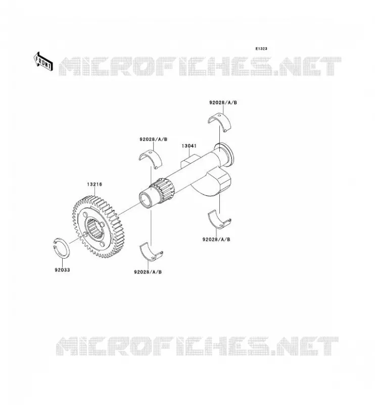 BALANCIER Kawasaki MOTOS 650 2001 W650  EJ650-A3
