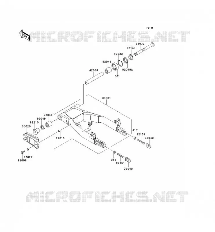 BRAS OSCILLANT Kawasaki MOTOS 650 2001 W650  EJ650-A3