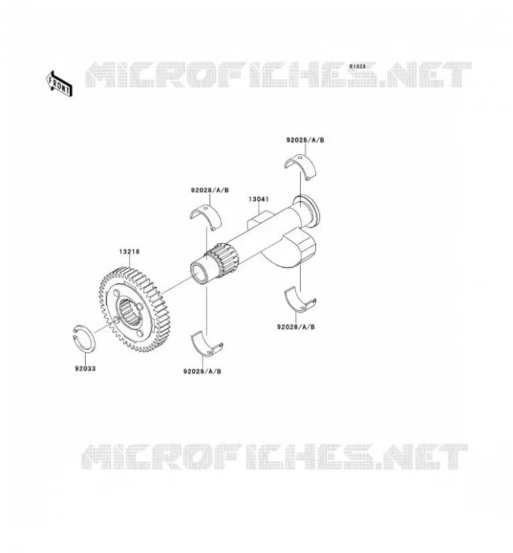 BALANCIER Kawasaki MOTOS 650 2001 W650  EJ650-A3