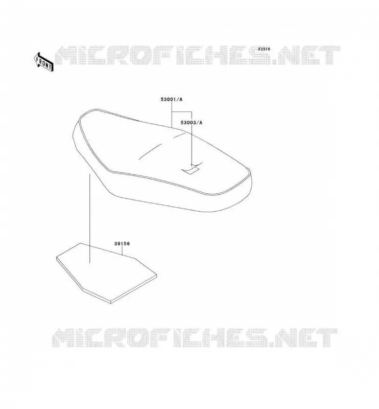 SELLE Kawasaki MOTOS 650 2001 W650  EJ650-A3