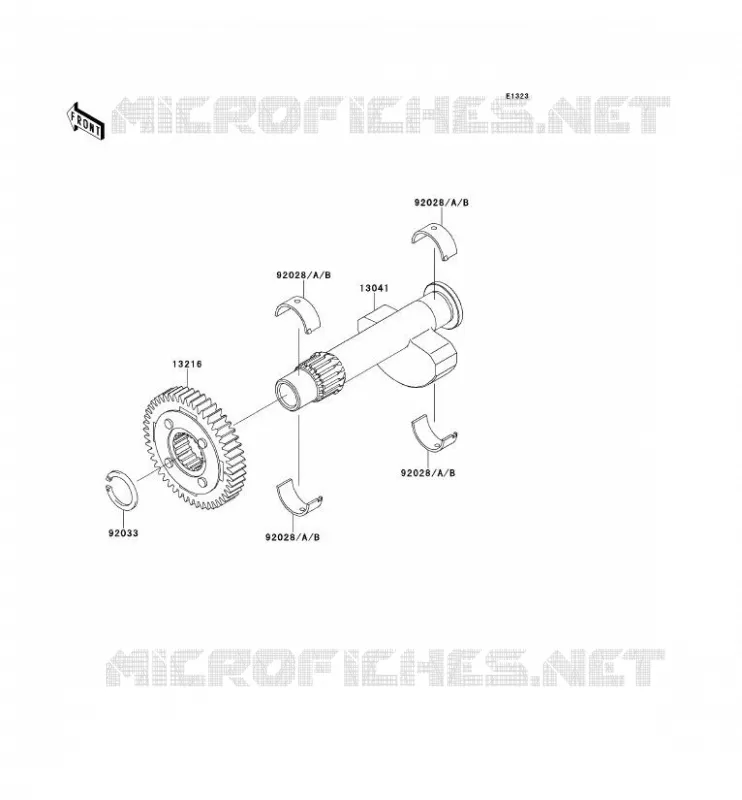 BALANCIER Kawasaki MOTOS 650 2002 W650  EJ650-A4