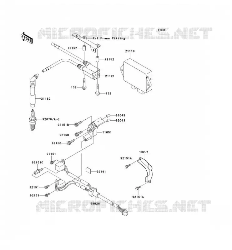 SYSTEME D&acute;ALLUMAGE Kawasaki MOTOS 650 2002 W650  EJ650-A4