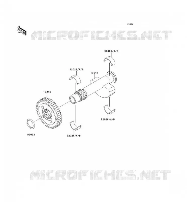 BALANCIER Kawasaki MOTOS 650 2002 W650  EJ650-C4