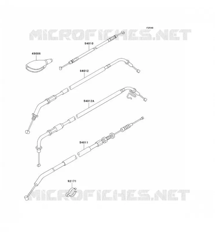 CABLES Kawasaki MOTOS 650 2005 W650  EJ650-C7P