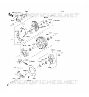 MOYEU ARRIERE pour Kawasaki W800 2011