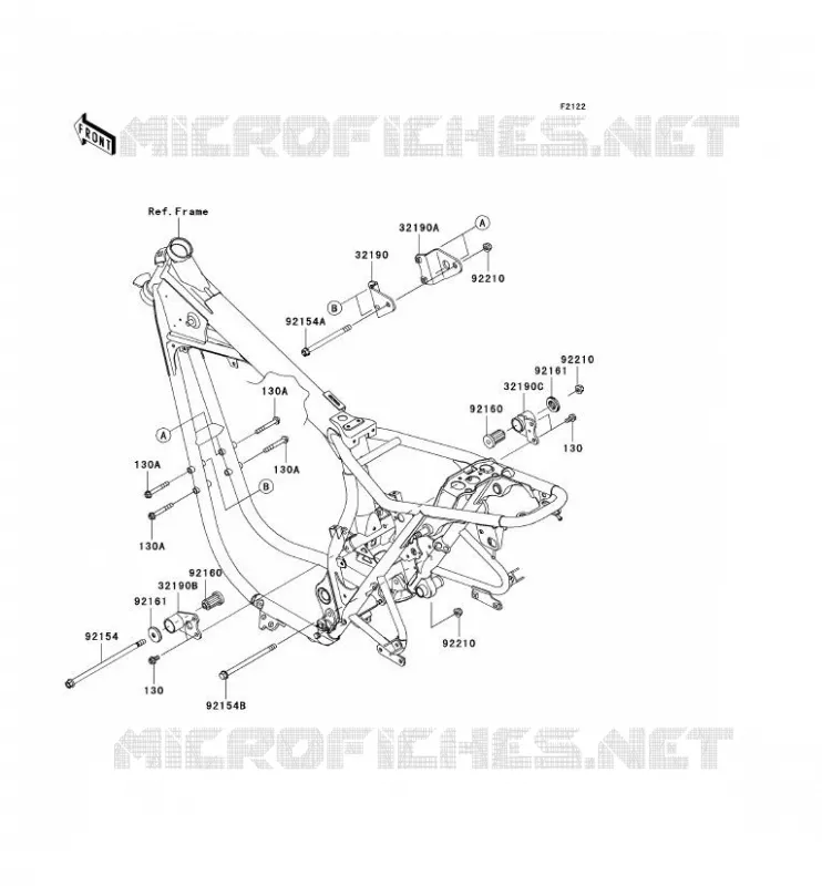 SUPPORT MOTEUR Kawasaki MOTOS 800 2011 W800  EJ800ABS