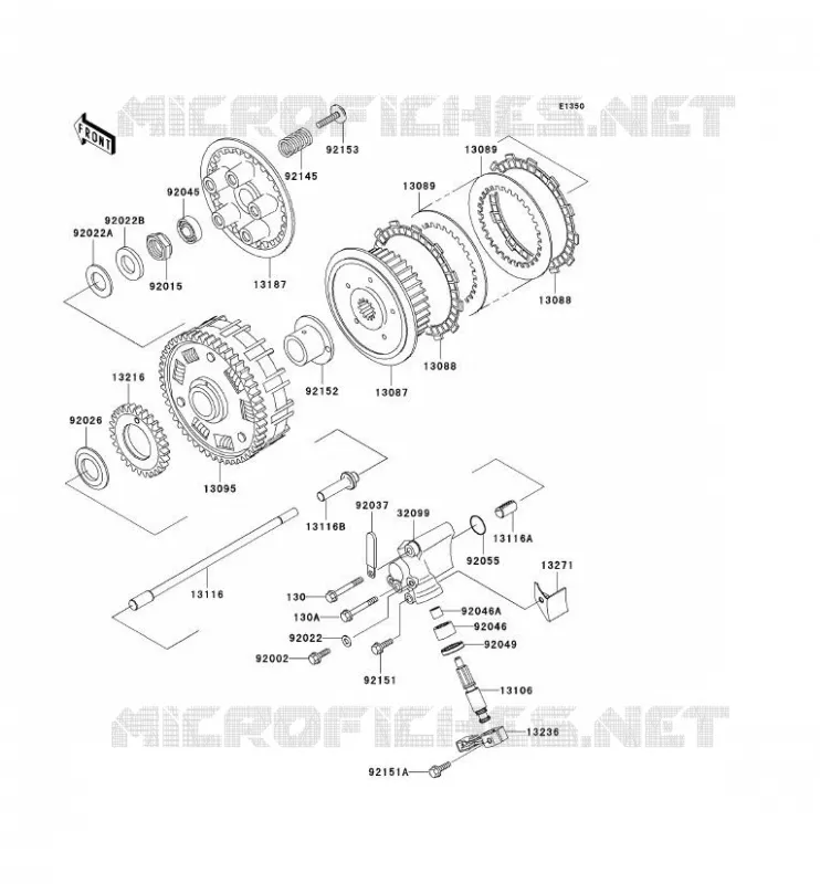 EMBRAYAGE Kawasaki MOTOS 800 2012 W800  EJ800ACF