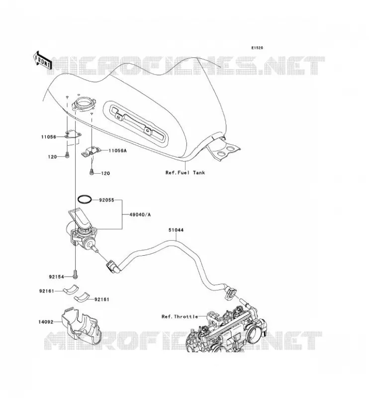 POMPE A ESSENCE Kawasaki MOTOS 800 2013 W800  EJ800ADF